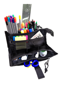 Jacbag Twın Case Pro-İki Bölmeli Masa Üstü Kalem Kutusu Twin-Siyah