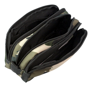 Jacbag Trıple Pouch-Üç Bölmeli Kalem Kutusu Triple Pouch-Haki Camoflora