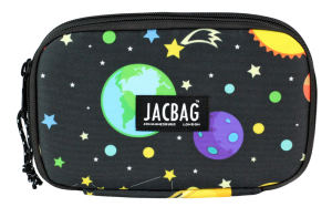 Jacbag Double Cover -Çift Kapaklı Kalem Kutusu Double Cover-Galaksi