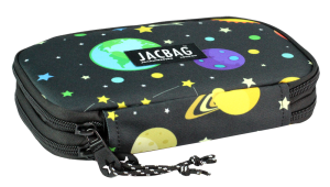 Jacbag Double Cover -Çift Kapaklı Kalem Kutusu Double Cover-Galaksi