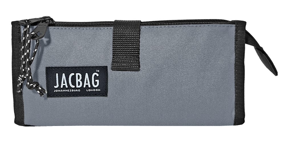 Jacbag Twın Case Pro-İki Bölmeli Masa Üstü Kalem Kutusu Twin-Gri