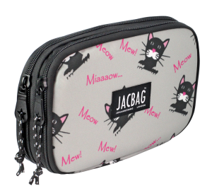 Jacbag Double Cover -Çift Kapaklı Kalem Kutusu Double Cover-Miyav