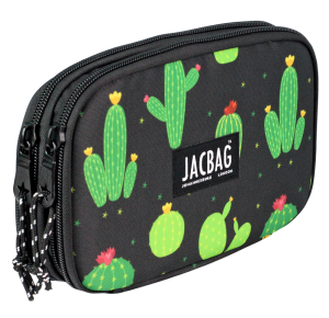 Jacbag Double Cover -Çift Kapaklı Kalem Kutusu Double Cover-Kaktüs