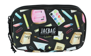 Jacbag Double Cover -Çift Kapaklı Kalem Kutusu Double Cover-Pastel Pop