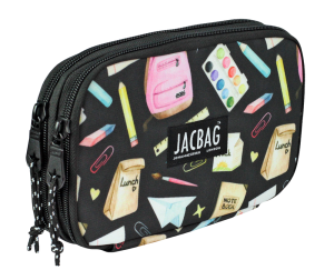 Jacbag Double Cover -Çift Kapaklı Kalem Kutusu Double Cover-Pastel Pop