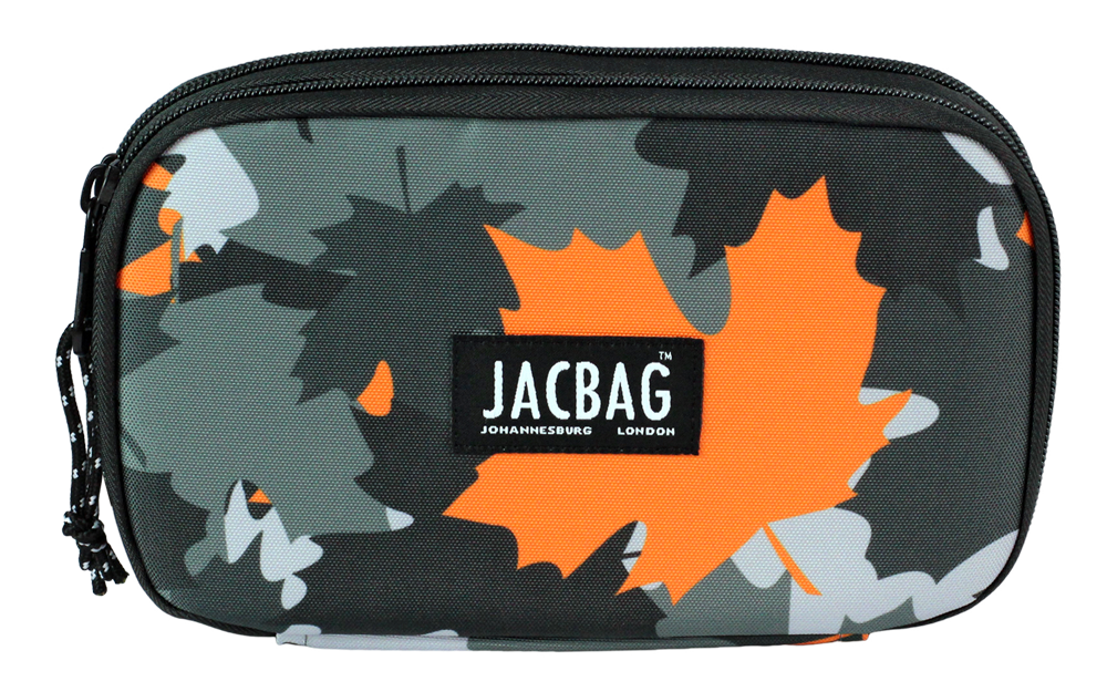 Jacbag Double Cover -Çift Kapaklı Kalem Kutusu Double Cover-Turuncu Camoflora