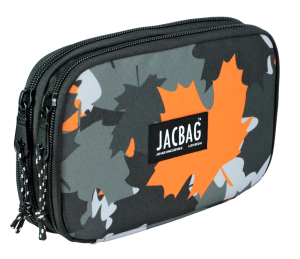 Jacbag Double Cover -Çift Kapaklı Kalem Kutusu Double Cover-Turuncu Camoflora