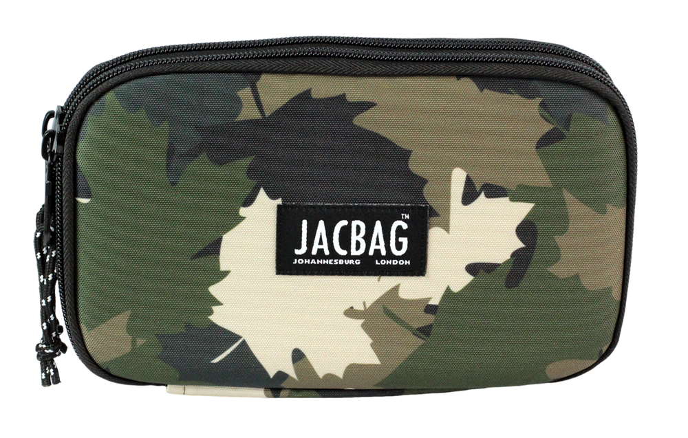 Jacbag Double Cover -Çift Kapaklı Kalem Kutusu Double Cover-Haki Camoflora