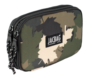 Jacbag Double Cover -Çift Kapaklı Kalem Kutusu Double Cover-Haki Camoflora