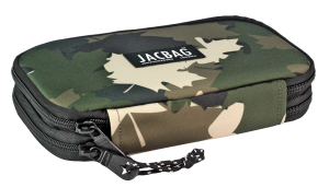 Jacbag Double Cover -Çift Kapaklı Kalem Kutusu Double Cover-Haki Camoflora