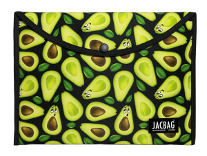 Jacbag Çıtçıtlı Dosya  Çanta  A4 Çıtçıtlı Dosya-Avokado