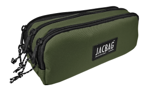 Jacbag Trıple Pouch-Üç Bölmeli Kalem Kutusu Triple Pouch-Haki
