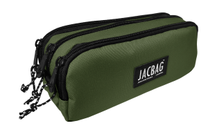 Jacbag Trıple Pouch-Üç Bölmeli Kalem Kutusu Triple Pouch-Haki