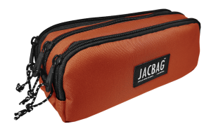 Jacbag Trıple Pouch-Üç Bölmeli Kalem Kutusu Triple Pouch-Kiremit