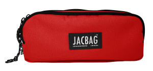 Jacbag Trıple Pouch-Üç Bölmeli Kalem Kutusu Triple Pouch-Kırmızı