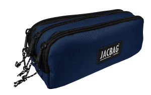 Jacbag Trıple Pouch-Üç Bölmeli Kalem Kutusu Triple Pouch-Lacivert