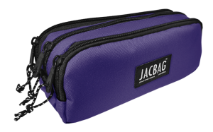 Jacbag Trıple Pouch-Üç Bölmeli Kalem Kutusu Triple Pouch-Mor