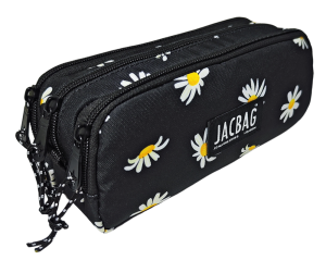 Jacbag Trıple Pouch-Üç Bölmeli Kalem Kutusu Triple Pouch-Papatya