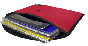 Jacbag Çıtçıtlı Dosya  Çanta  A4 Çıtçıtlı Dosya-Kırmızı