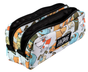 Jacbag Dual Pouch-İki Bölmeli Kalem Kutusu Dual Pouch-Neşeli Patiler