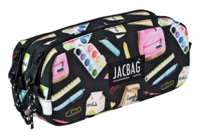 Jacbag Dual Pouch-İki Bölmeli Kalem Kutusu Dual Pouch-Pastel Pop