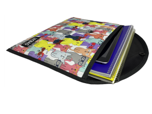 Jacbag Çıtçıtlı Dosya  Çanta  A4 Çıtçıtlı Dosya-Sarı Kedili