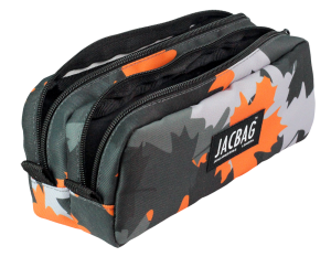 Jacbag Dual Pouch-İki Bölmeli Kalem Kutusu Dual Pouch-Turuncu Camoflora
