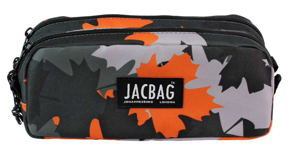 Jacbag Dual Pouch-İki Bölmeli Kalem Kutusu Dual Pouch-Turuncu Camoflora