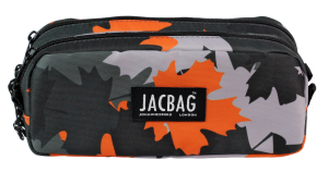 Jacbag Dual Pouch-İki Bölmeli Kalem Kutusu Dual Pouch-Turuncu Camoflora