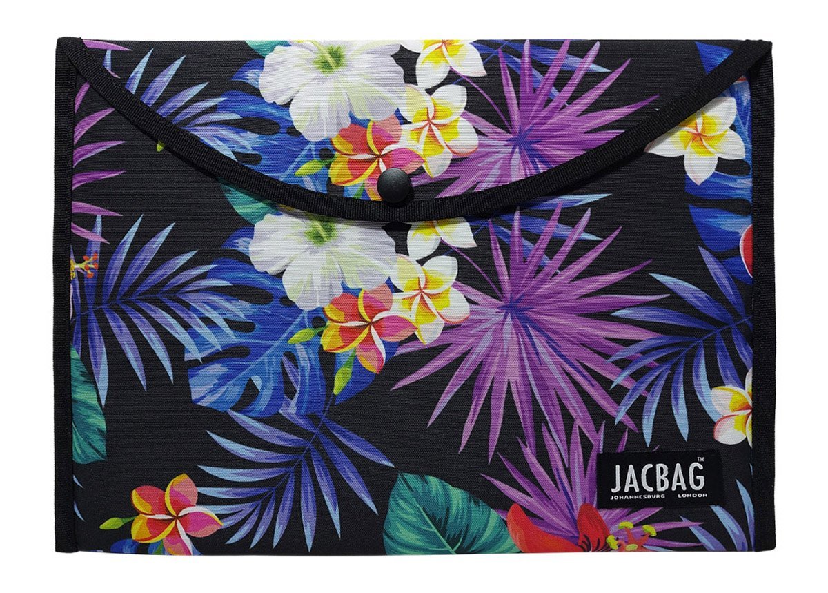 Jacbag Çıtçıtlı Dosya  Çanta  A4 Çıtçıtlı Dosya-Mor Yapraklı