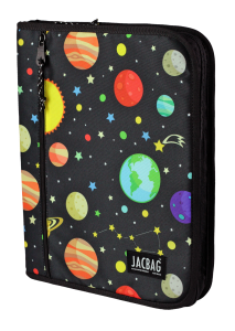 Jacbag OrganiZip-Fermuarlı Dosya Çanta A4 Organizer Dosya-Galaksi