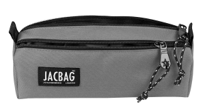 Jacbag Dual Prıme-Çift Bölmeli Üçgen Tip Kalem Kutusu Dual Prime-Gri