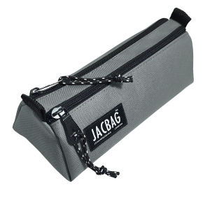 Jacbag Dual Prıme-Çift Bölmeli Üçgen Tip Kalem Kutusu Dual Prime-Gri