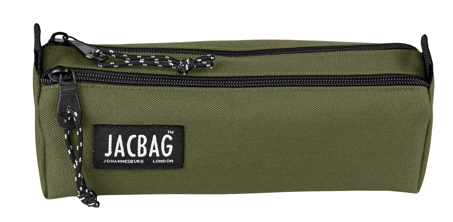 Jacbag Dual Prıme-Çift Bölmeli Üçgen Tip Kalem Kutusu Dual Prime-Haki