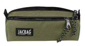 Jacbag Dual Prıme-Çift Bölmeli Üçgen Tip Kalem Kutusu Dual Prime-Haki