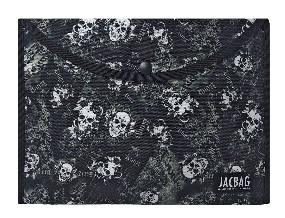 Jacbag Çıtçıtlı Dosya  Çanta  A4 Çıtçıtlı Dosya-Kurukafa