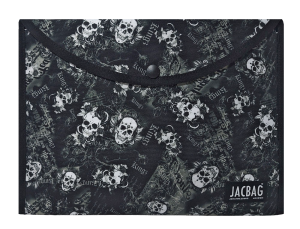 Jacbag Çıtçıtlı Dosya  Çanta  A4 Çıtçıtlı Dosya-Kurukafa