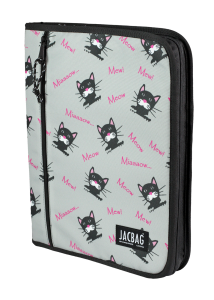 Jacbag OrganiZip-Fermuarlı Dosya Çanta A4 Organizer Dosya-Miyav