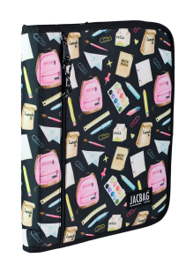 Jacbag OrganiZip-Fermuarlı Dosya Çanta A4 Organizer Dosya-Pastel Pop