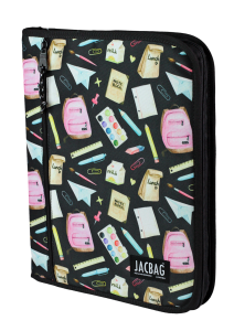 Jacbag OrganiZip-Fermuarlı Dosya Çanta A4 Organizer Dosya-Pastel Pop