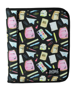 Jacbag OrganiZip-Fermuarlı Dosya Çanta A4 Organizer Dosya-Pastel Pop
