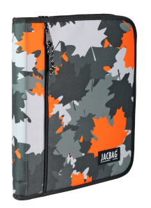 Jacbag OrganiZip-Fermuarlı Dosya Çanta A4 Organizer Dosya-Turuncu Camoflora