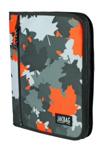 Jacbag OrganiZip-Fermuarlı Dosya Çanta A4 Organizer Dosya-Turuncu Camoflora
