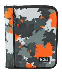 Jacbag OrganiZip-Fermuarlı Dosya Çanta A4 Organizer Dosya-Turuncu Camoflora