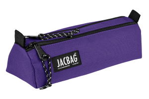 Jacbag Dual Prıme-Çift Bölmeli Üçgen Tip Kalem Kutusu Dual Prime-Mor