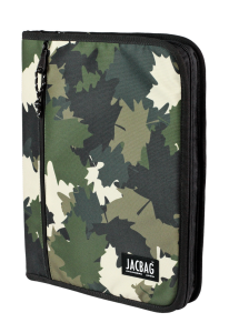Jacbag OrganiZip-Fermuarlı Dosya Çanta A4 Organizer Dosya-Haki Camoflora