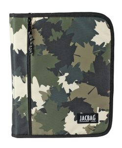 Jacbag OrganiZip-Fermuarlı Dosya Çanta A4 Organizer Dosya-Haki Camoflora