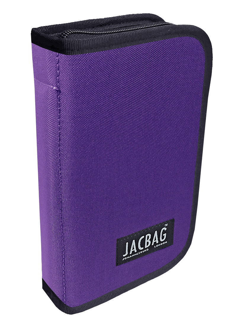 Jacbag Cover -Sert Kapaklı Lastikli Kalem Kutusu Cover-Mor