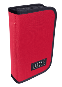 Jacbag Cover -Sert Kapaklı Lastikli Kalem Kutusu Cover-Kırmızı