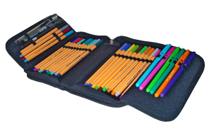 Jacbag Cover -Sert Kapaklı Lastikli Kalem Kutusu Cover-Saks